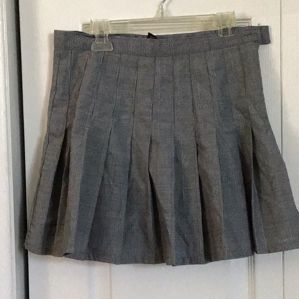 Plaid mini skirt